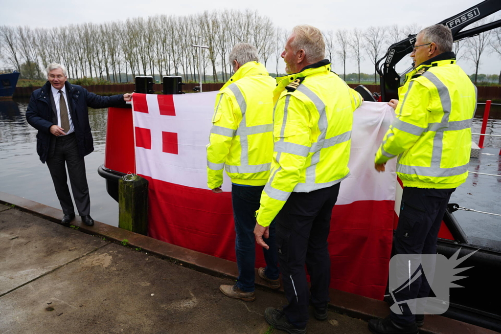 Provincie neemt nieuwe werkschip in gebruik