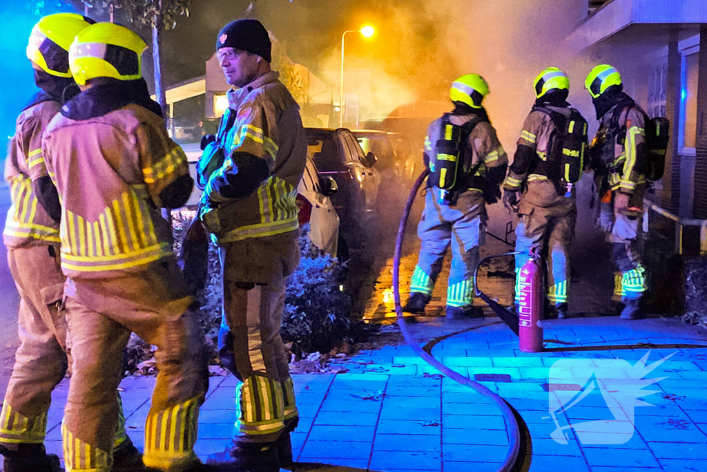 Scooter vliegt in brand tijdens rijden