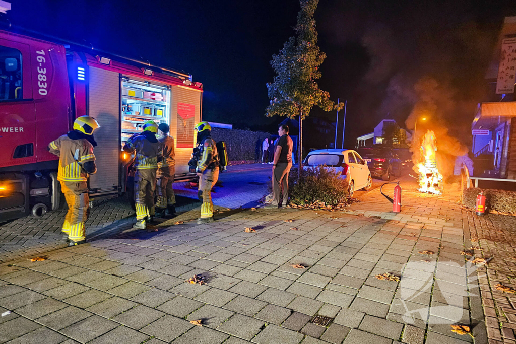 Scooter vliegt in brand tijdens rijden