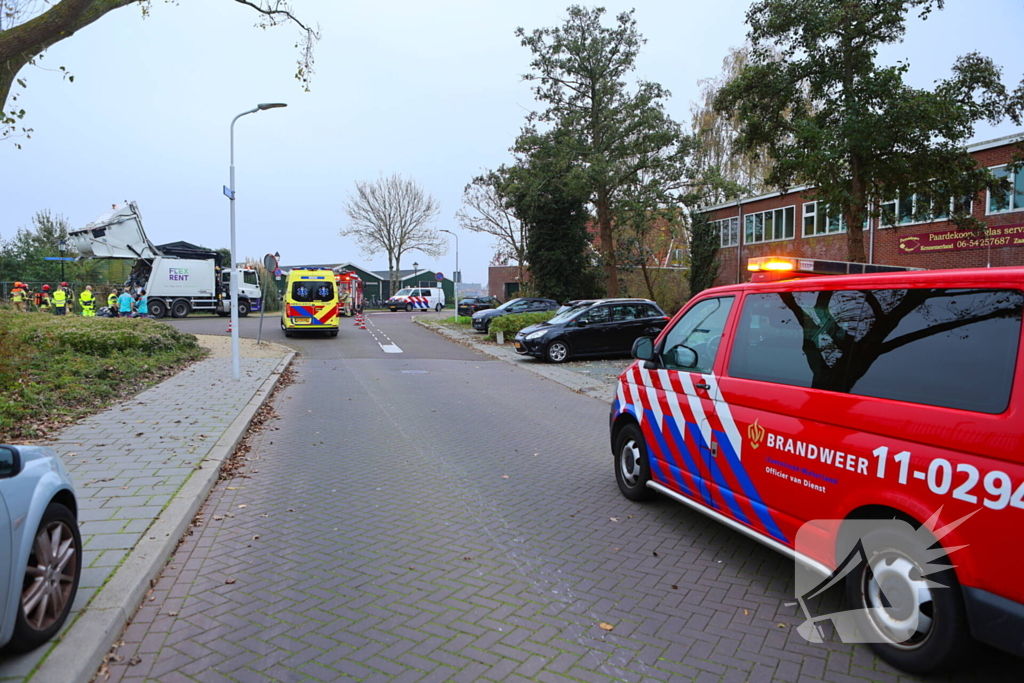 Brand in vuilniswagen snel geblust