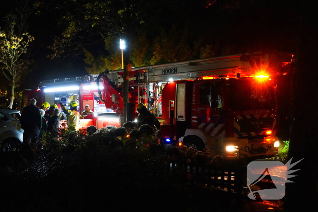 Grote brand in woning