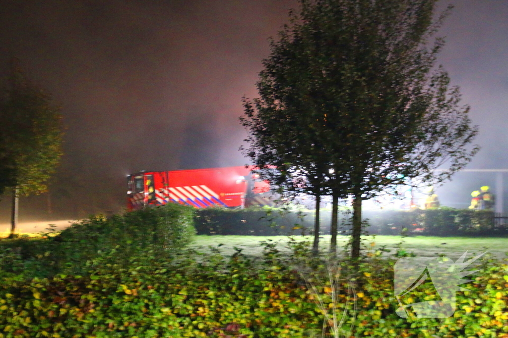 Veel rookontwikkeling bij grote brand op boerderij