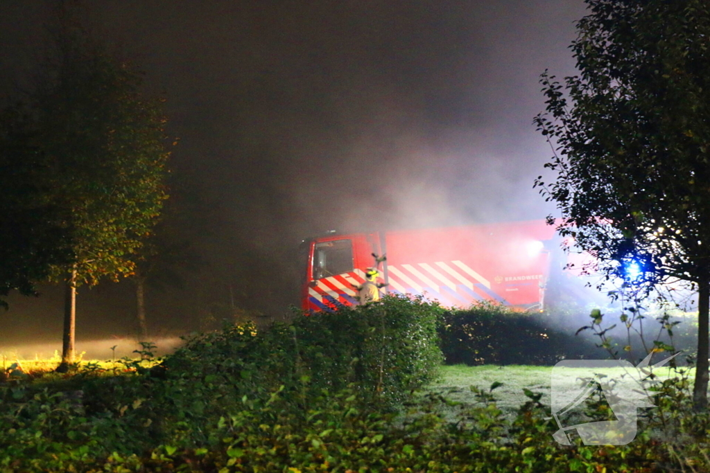 Veel rookontwikkeling bij grote brand op boerderij