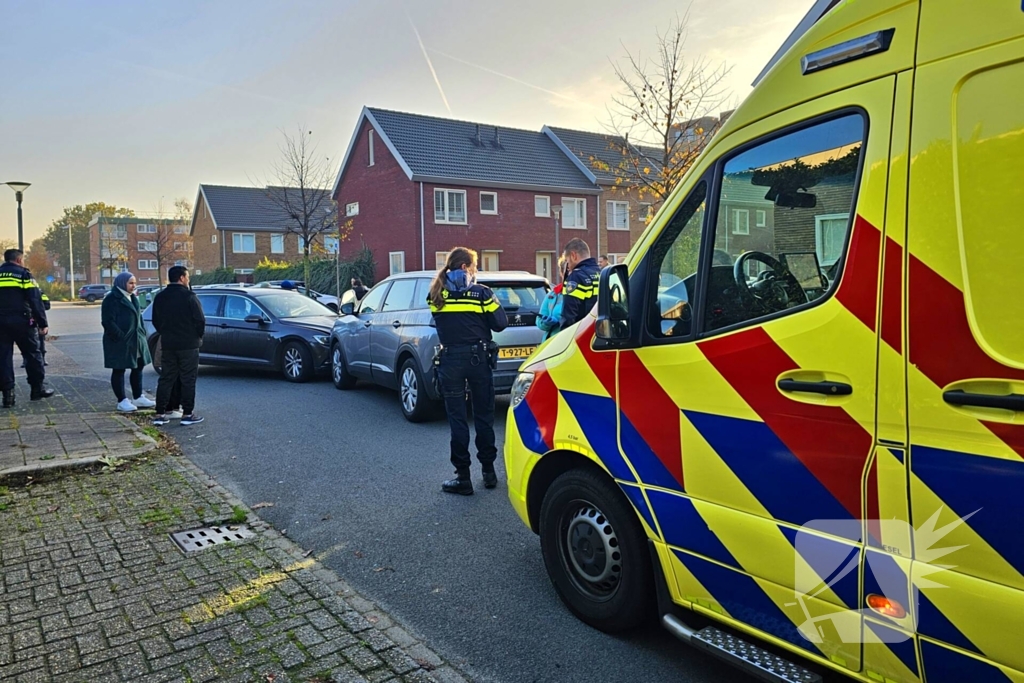 Frontale botsing tussen personenwagens