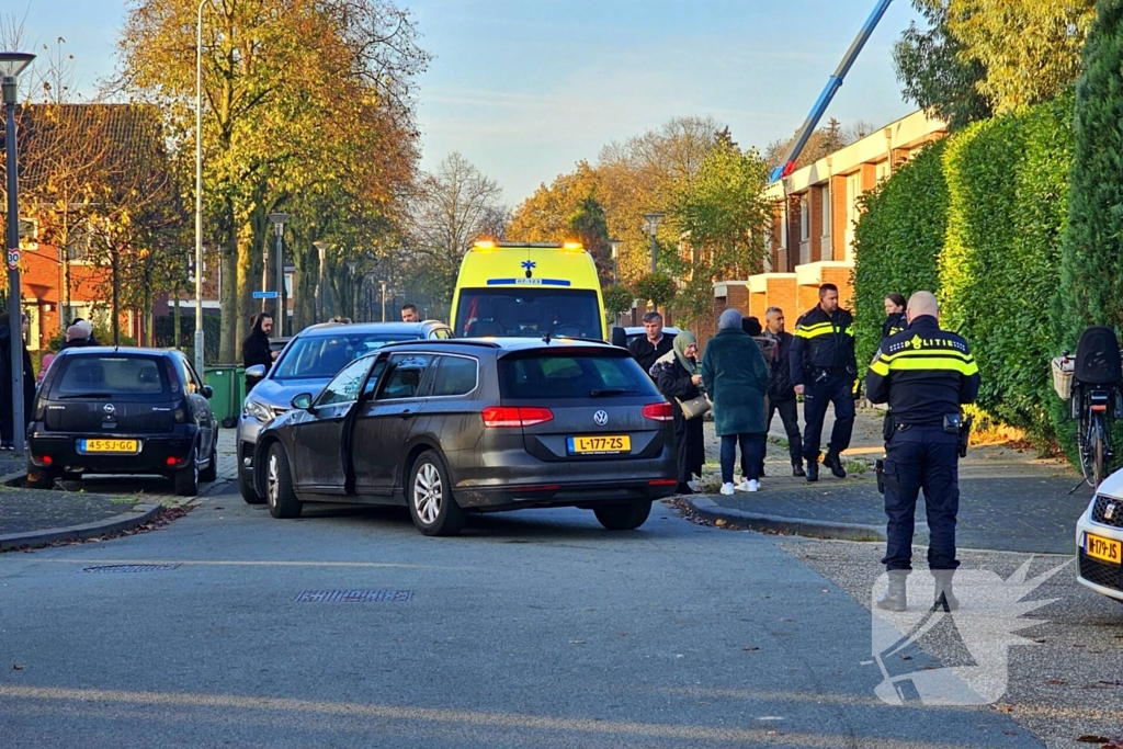 Frontale botsing tussen personenwagens