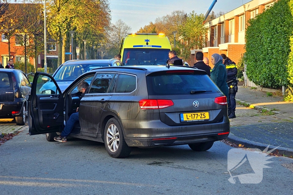 Frontale botsing tussen personenwagens