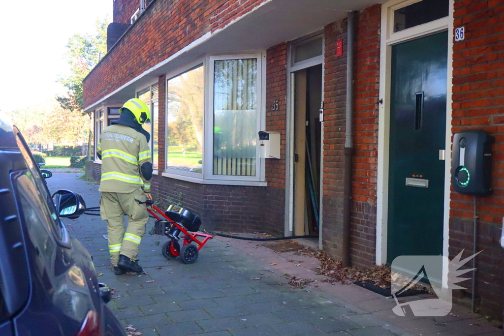 Gewonde bij woningbrand