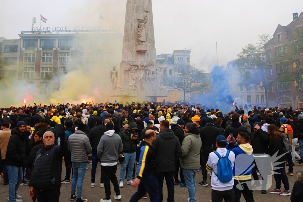 Honderden Maccabi-fans opweg naar ArenA