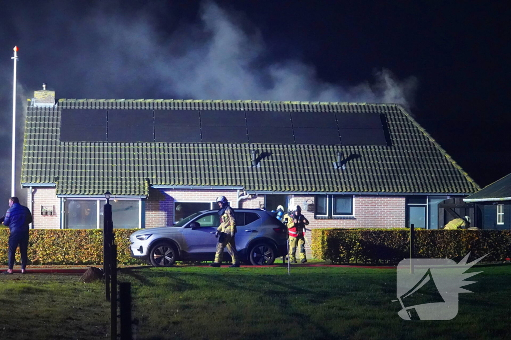 Flinke rookontwikkeling bij woningbrand