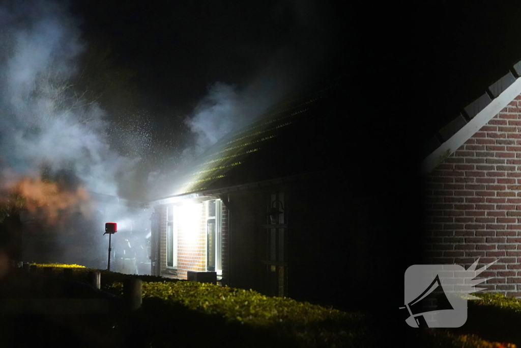 Flinke rookontwikkeling bij woningbrand