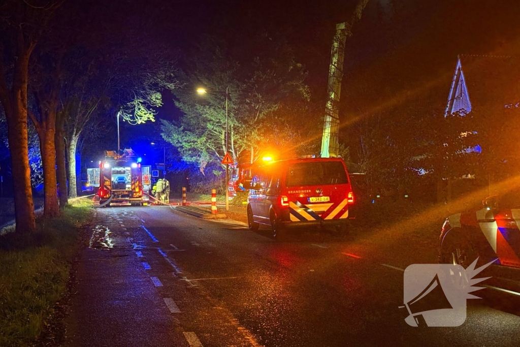 Brandweer zet drone in bij woningbrand