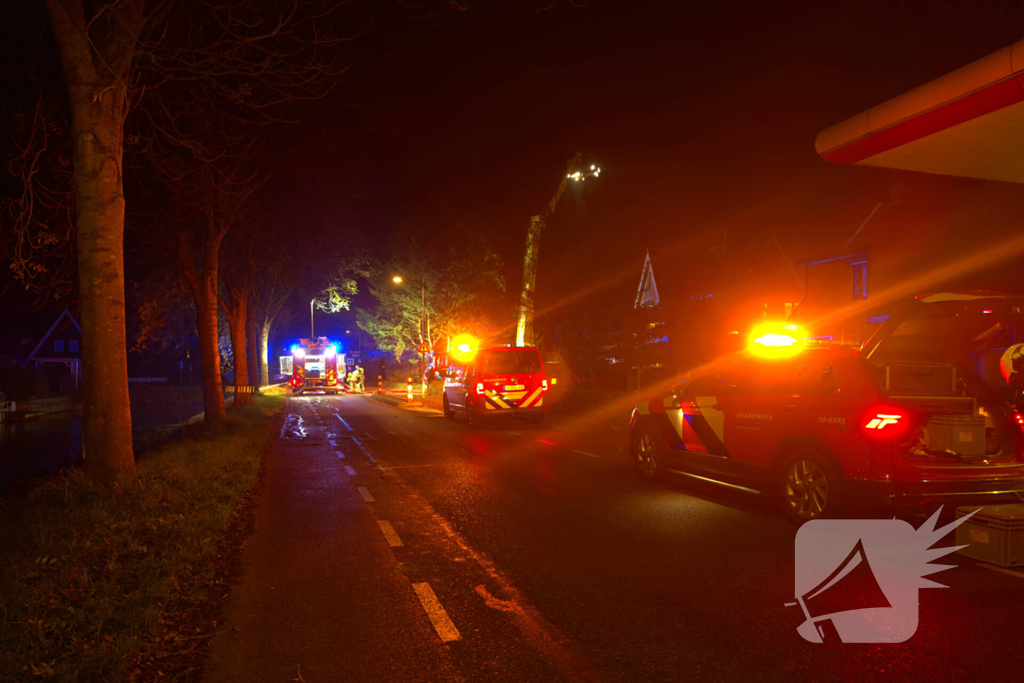 Brandweer zet drone in bij woningbrand