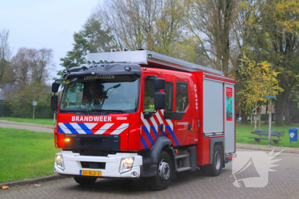 Veel rookontwikkeling bij brand in ondergrondse container