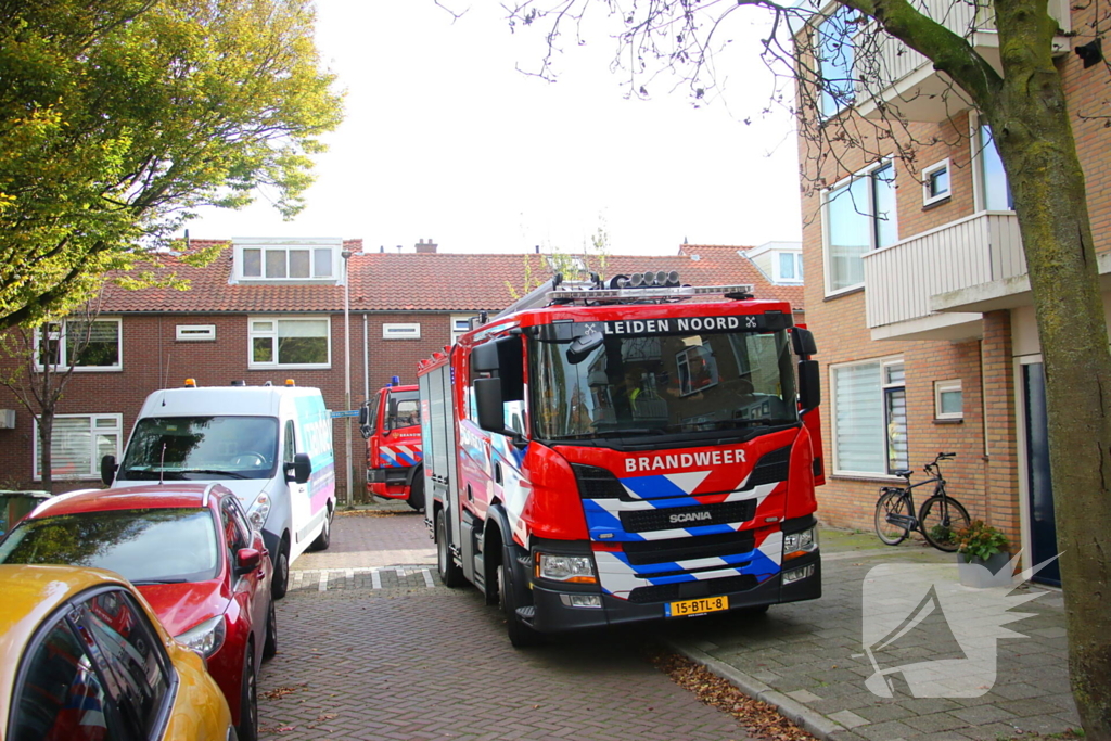 Gasleiding beschadigd na botsing met paaltje