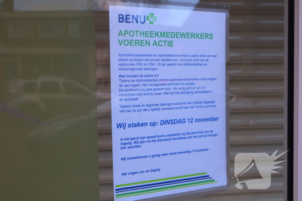 Duizenden apothekers leggen het werk neer