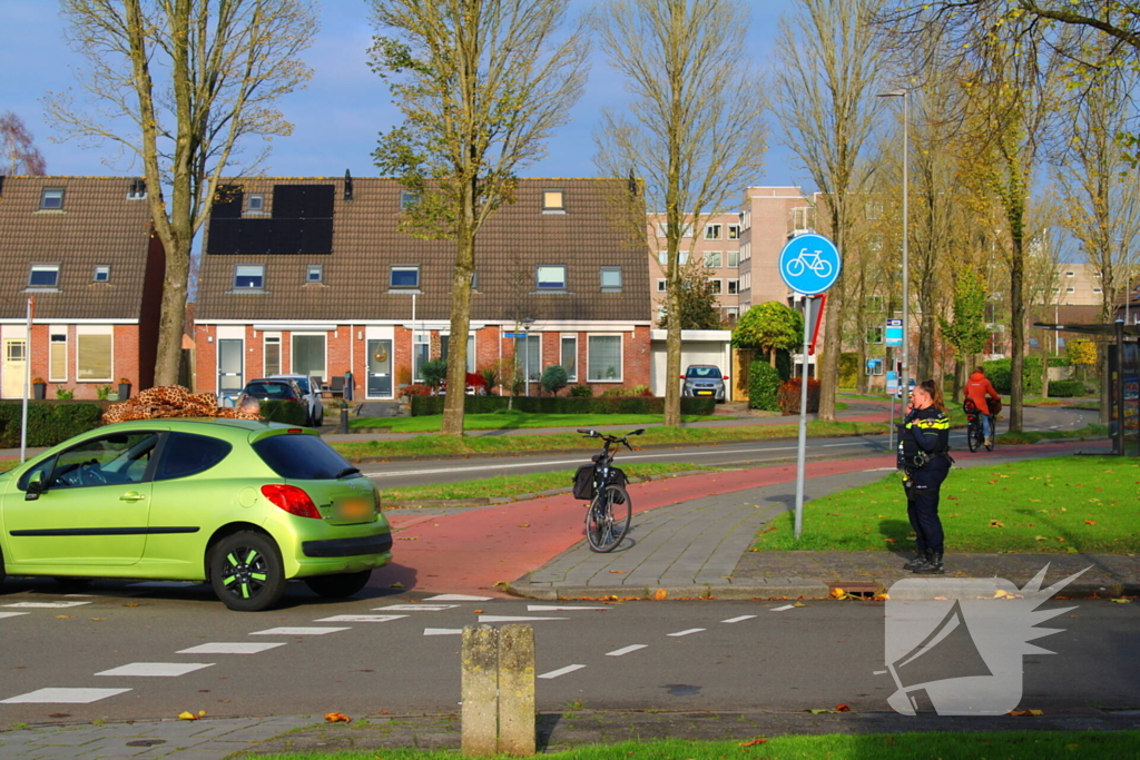 Fietser geschept op oversteekplaats