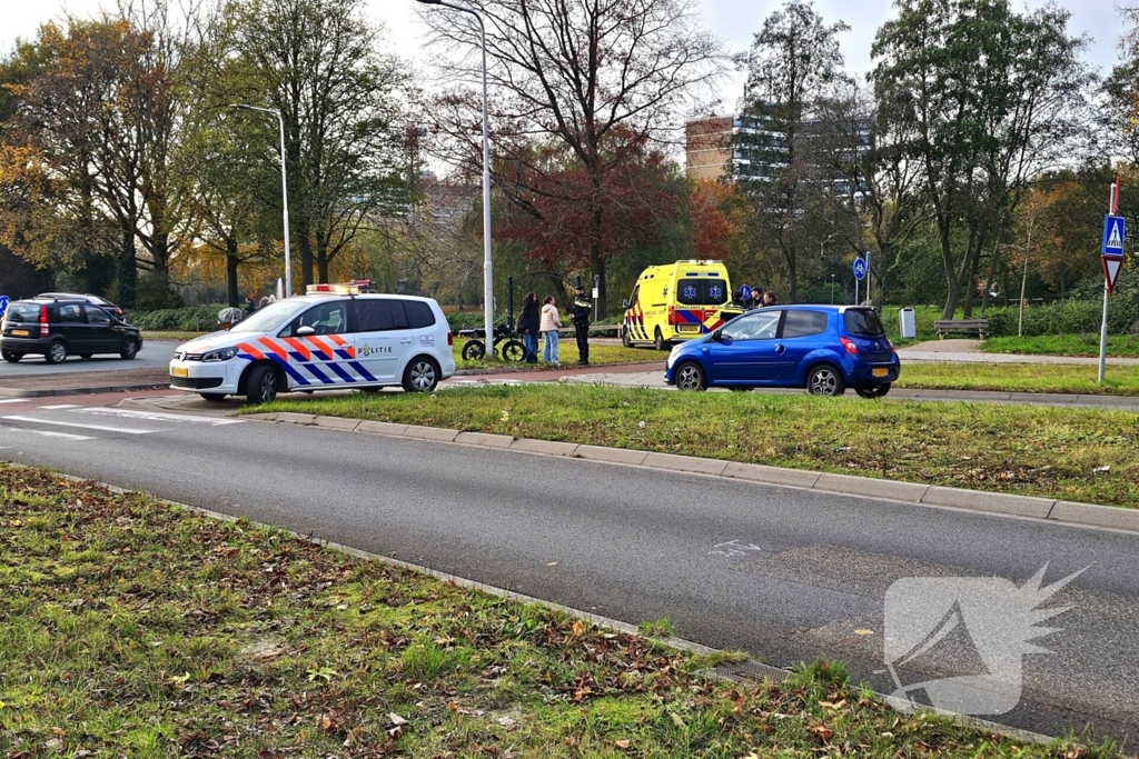 Persoon op fatbike aangereden door bestelbus