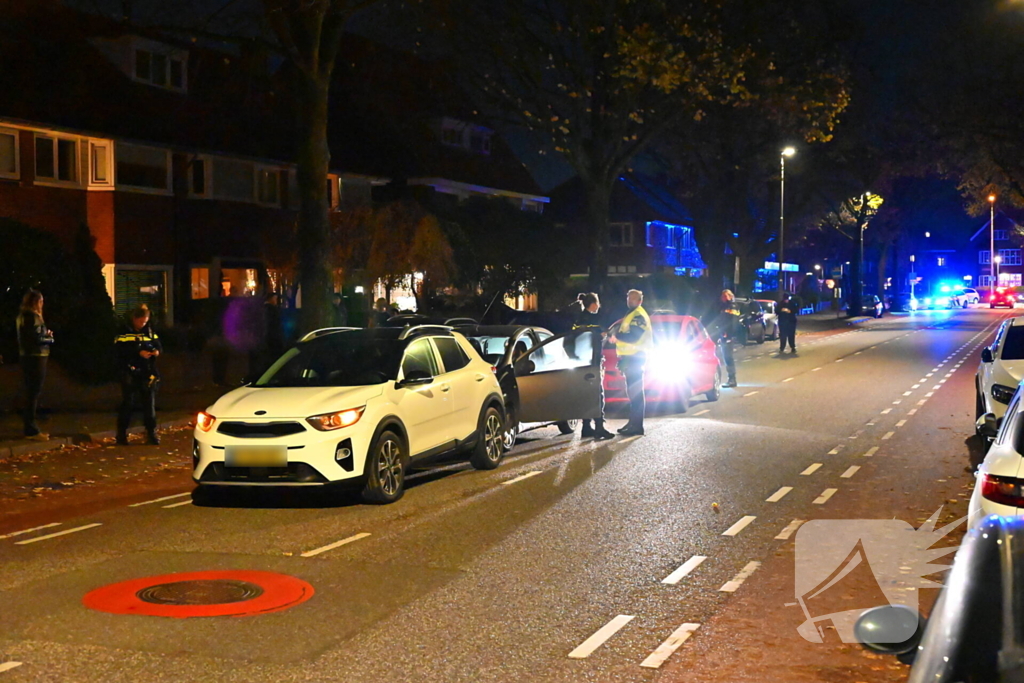 Kop-staart botsing met drie voertuigen zorgt voor verkeershinder