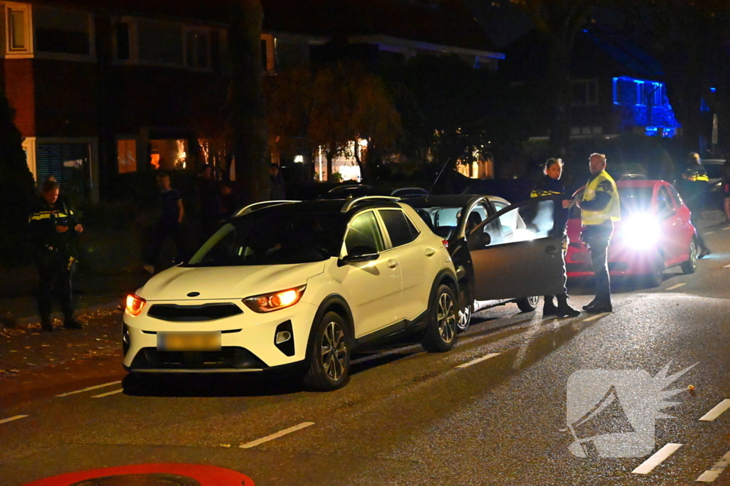 Kop-staart botsing met drie voertuigen zorgt voor verkeershinder