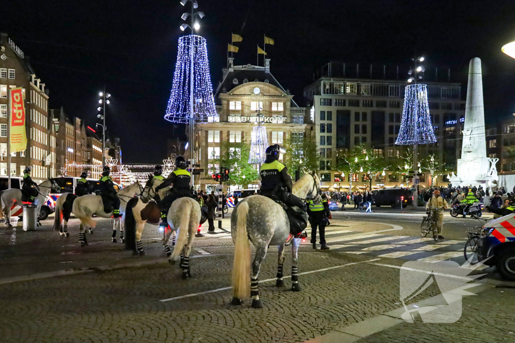 Opnieuw demonstratie, politie grootschalig aanwezig