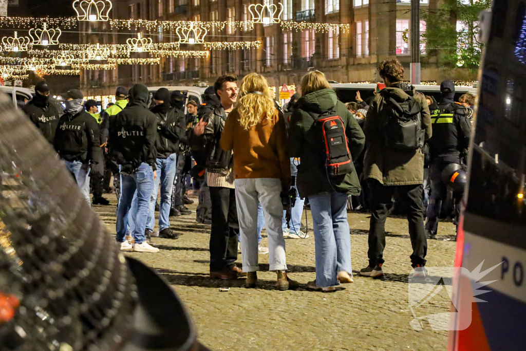 Opnieuw demonstratie, politie grootschalig aanwezig