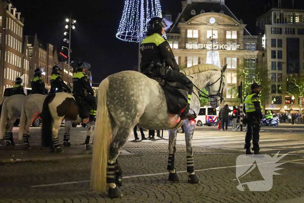 Opnieuw demonstratie, politie grootschalig aanwezig