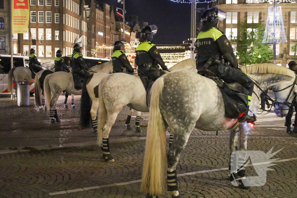 Opnieuw demonstratie, politie grootschalig aanwezig