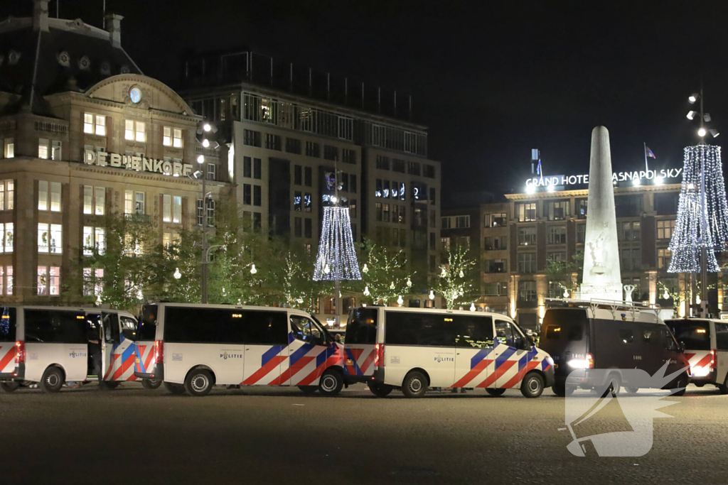 Opnieuw demonstratie, politie grootschalig aanwezig