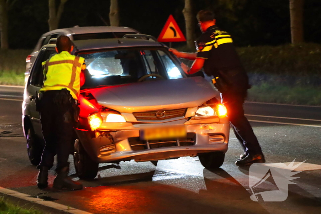 Kop-staartbotsing tussen twee voertuigen