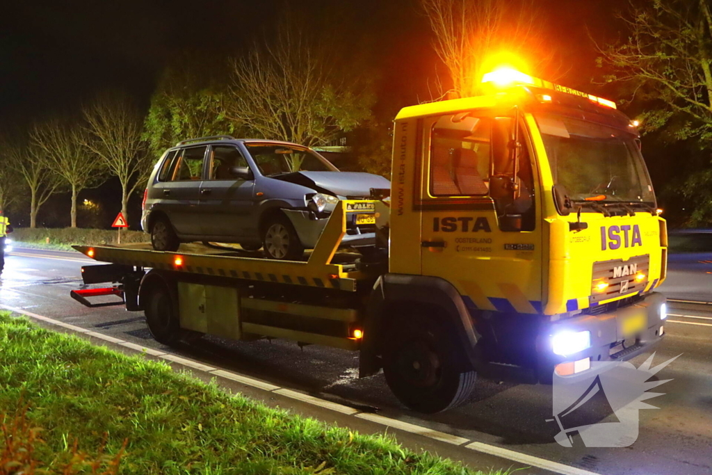 Kop-staartbotsing tussen twee voertuigen