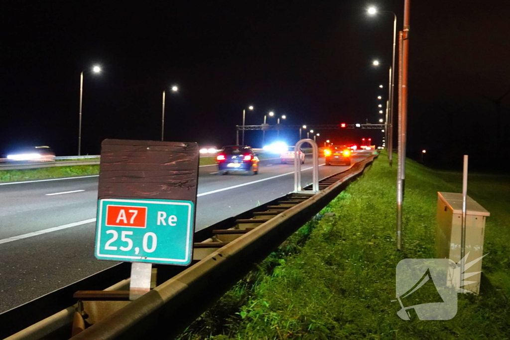 Zeven kilometer file na ongeval op snelweg