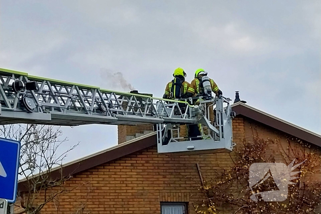 Schoorsteenbrand in de kiem gesmoord