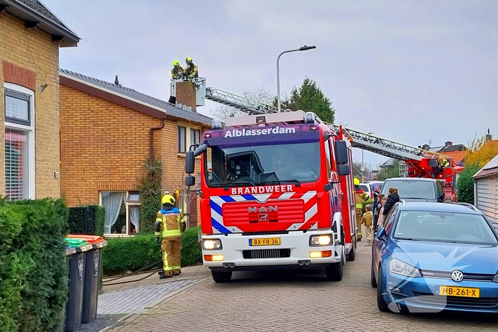 Schoorsteenbrand in de kiem gesmoord