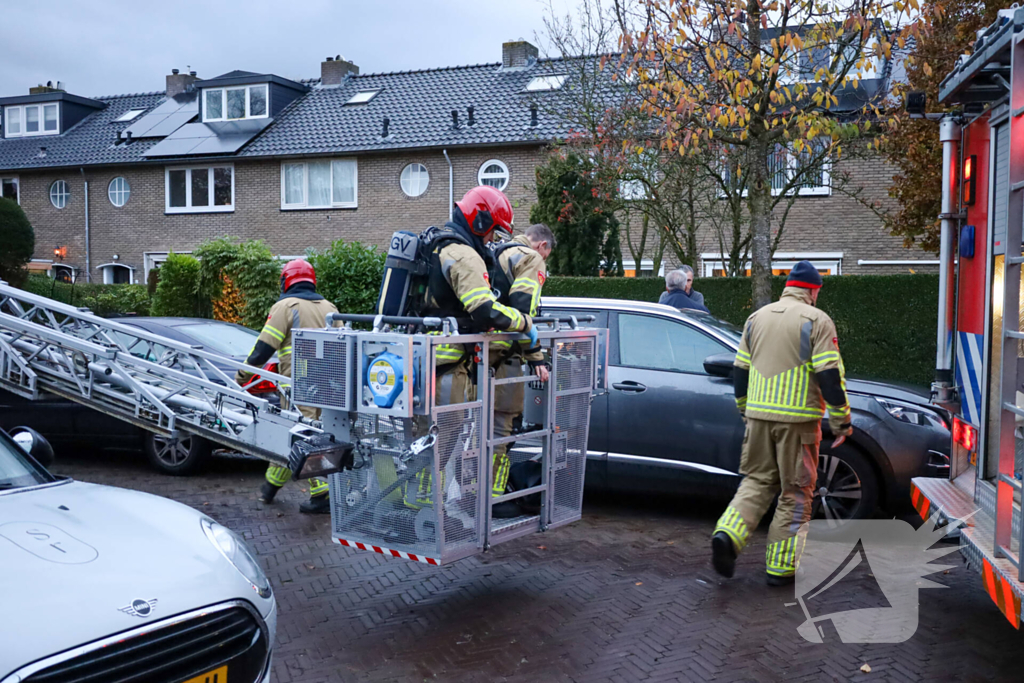 Schoorsteenbrand trekt veel bekijks