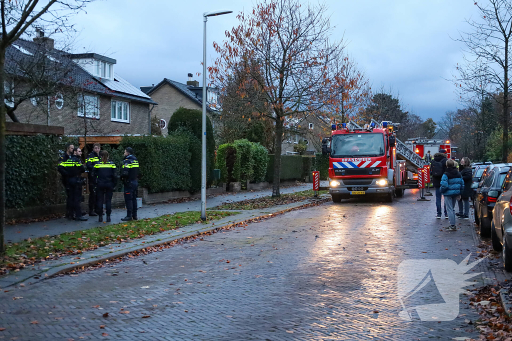 Schoorsteenbrand trekt veel bekijks