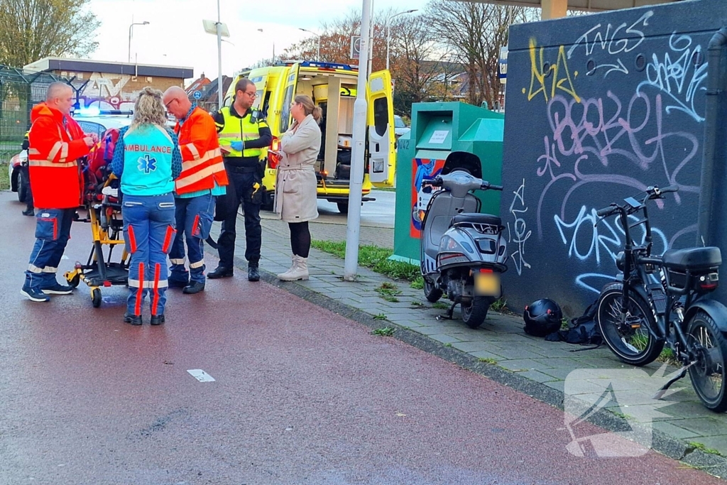 Scooterrijder en fatbiker botsen op fiestpad