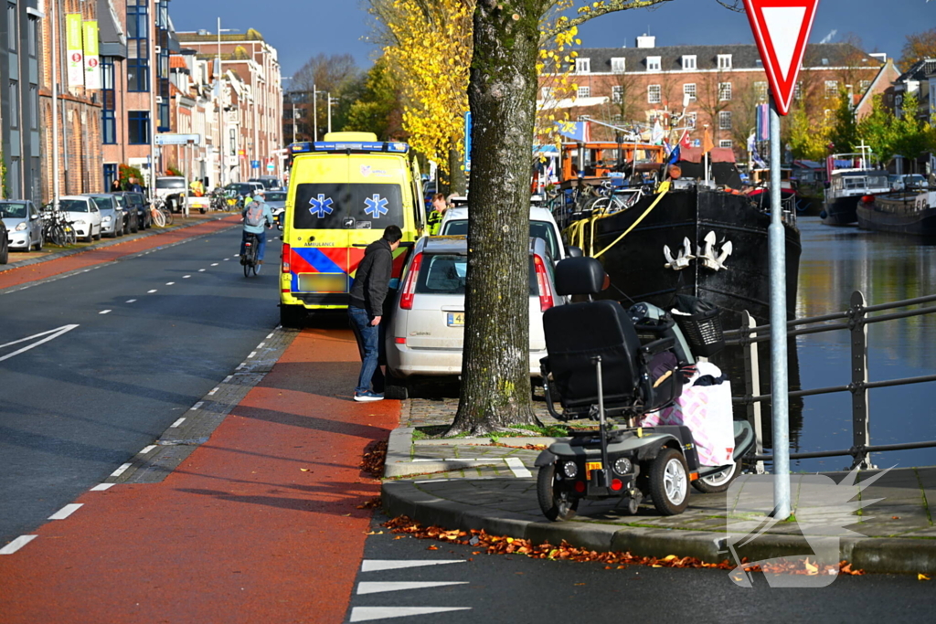 Scootmobiel bestuurder gewond bij ongeval