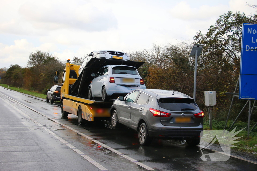 Kettingbotsing zorgt voor flinke file