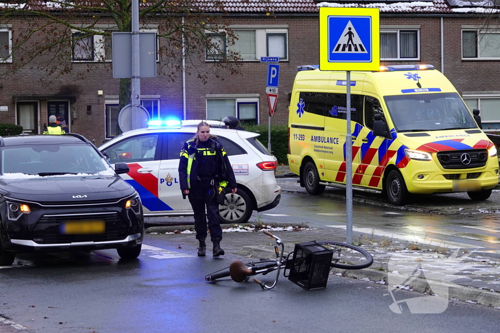 Fietser gewond bij aanrijding met auto