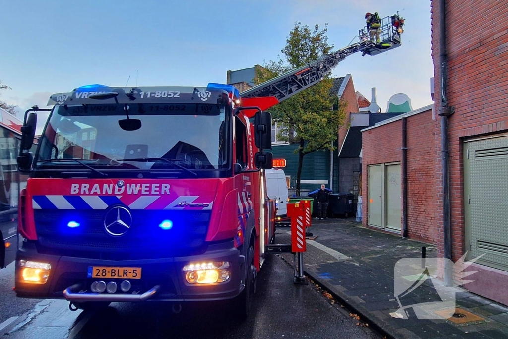 Brand in afvoerpijp van lunchroom