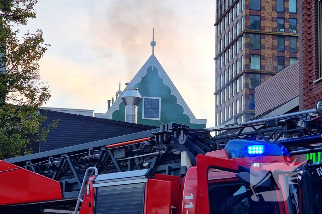 Brand in afvoerpijp van lunchroom