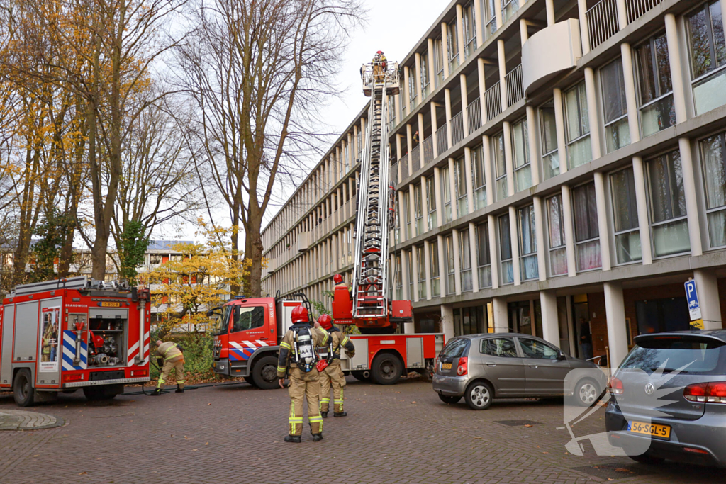 Brandweer ingezet voor brand in flatwoning