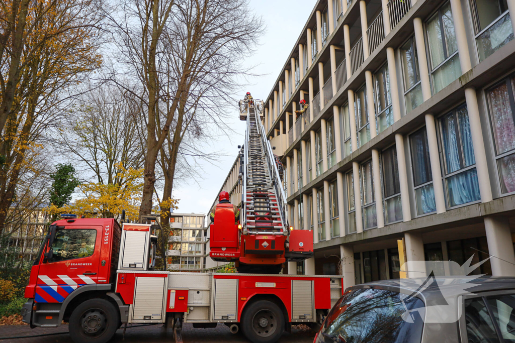 Brandweer ingezet voor brand in flatwoning