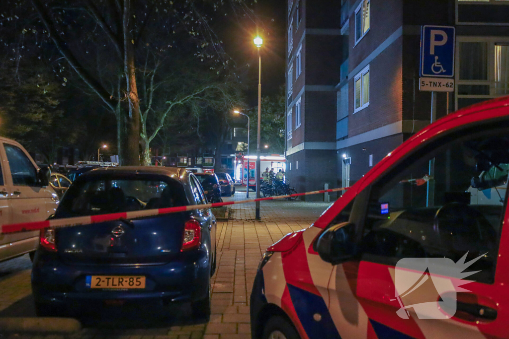 Persoon gewond bij brand in flatwoning