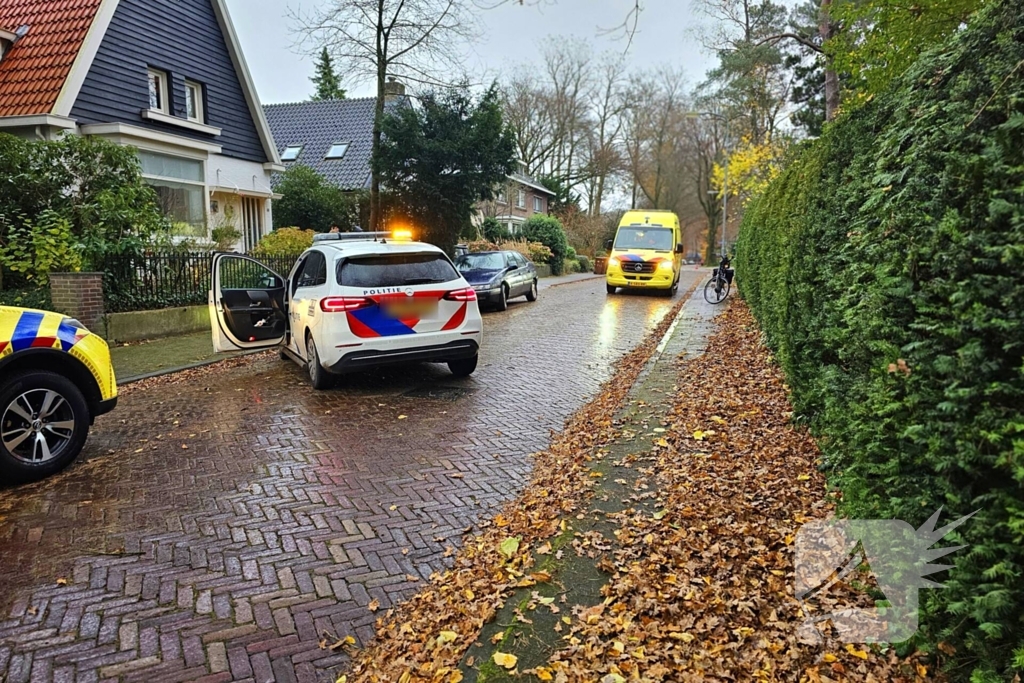 Fietser ten val door overstekende hond