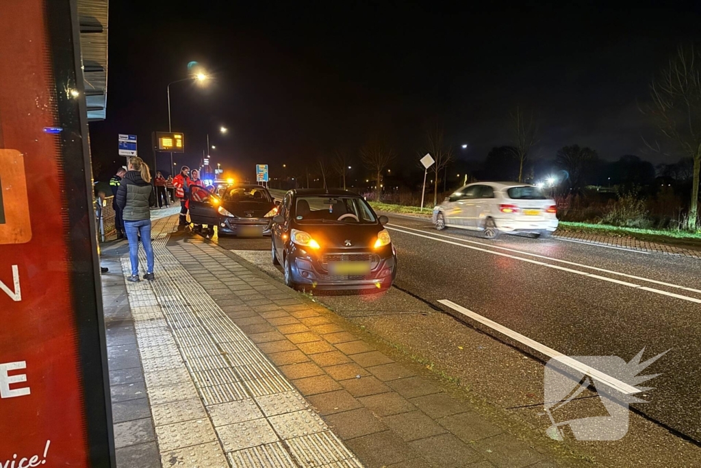 Gewonde bij kop-staart botsing