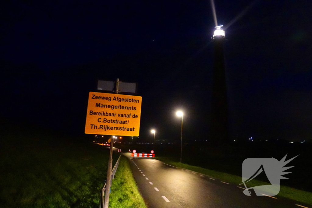 Omgeving vuurtoren Lange Jaap afgezet