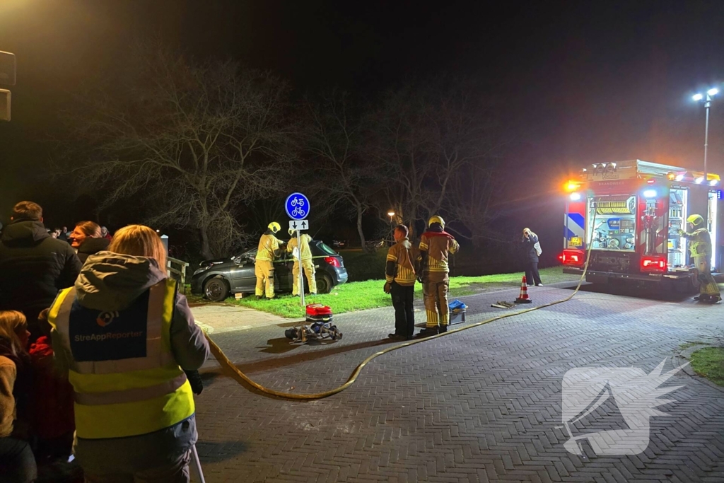 Veel bekijks bij brandweer oefening