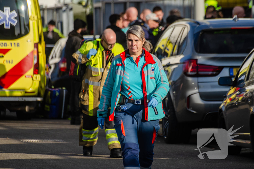 Traumateam ingezet voor incident bij autodemontage bedrijf