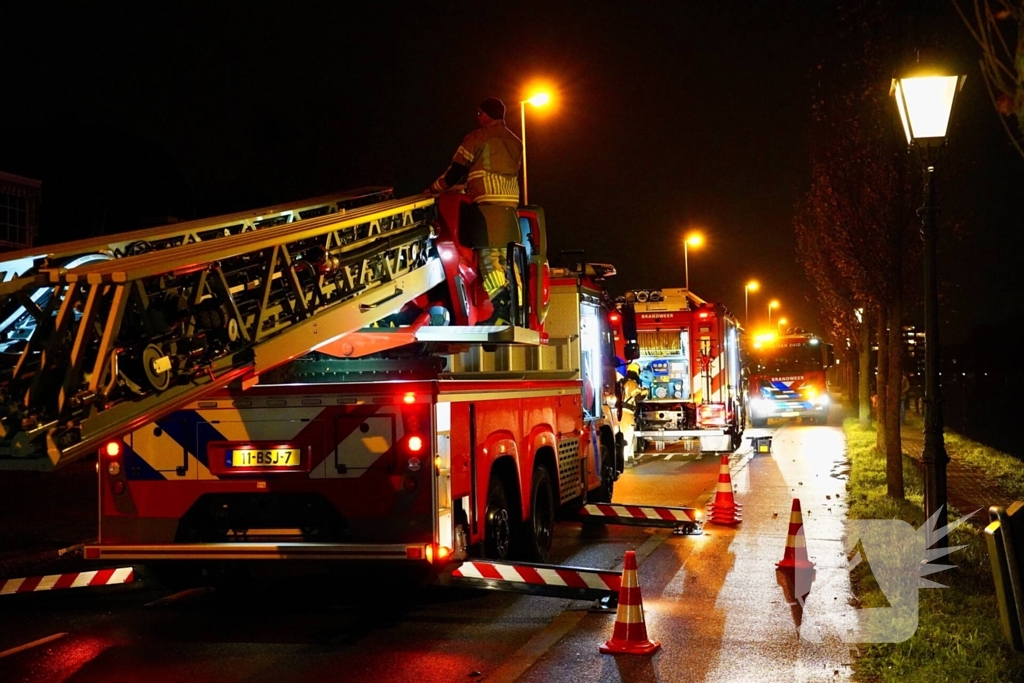 Brandweer druk met brand in woning